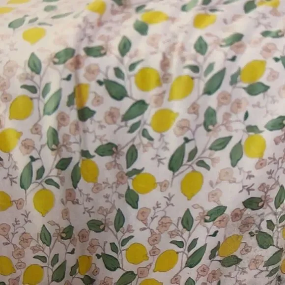 Brooklyn Loom Lemon 🍋 Tree‎ Comforter Set, Twin, Verbena 100% cotton